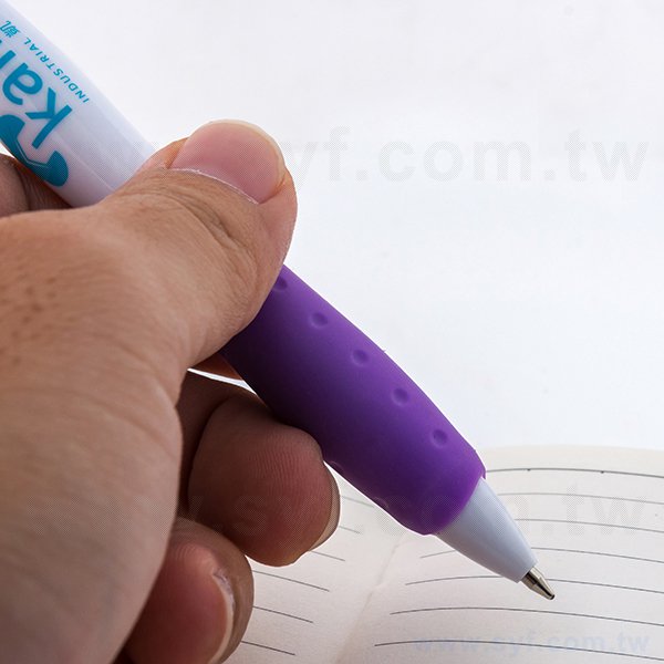 廣告筆-造型防滑筆管環保禮品-單色原子筆-工廠客製化印刷贈品筆
